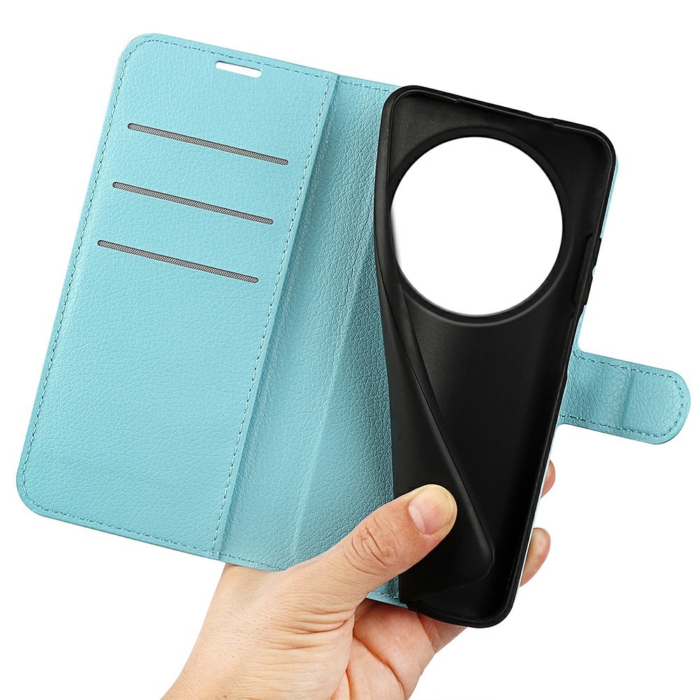 Litchi knižkové puzdro na ZTE Blade A75 5G - modré