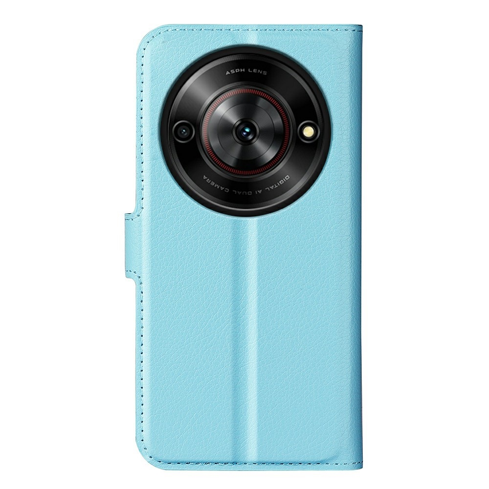 Litchi knižkové puzdro na ZTE Blade A75 5G - modré