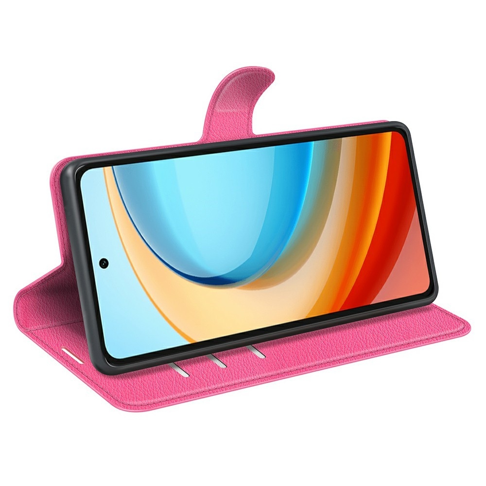 Litchi knižkové puzdro na ZTE Blade A75 5G - rose