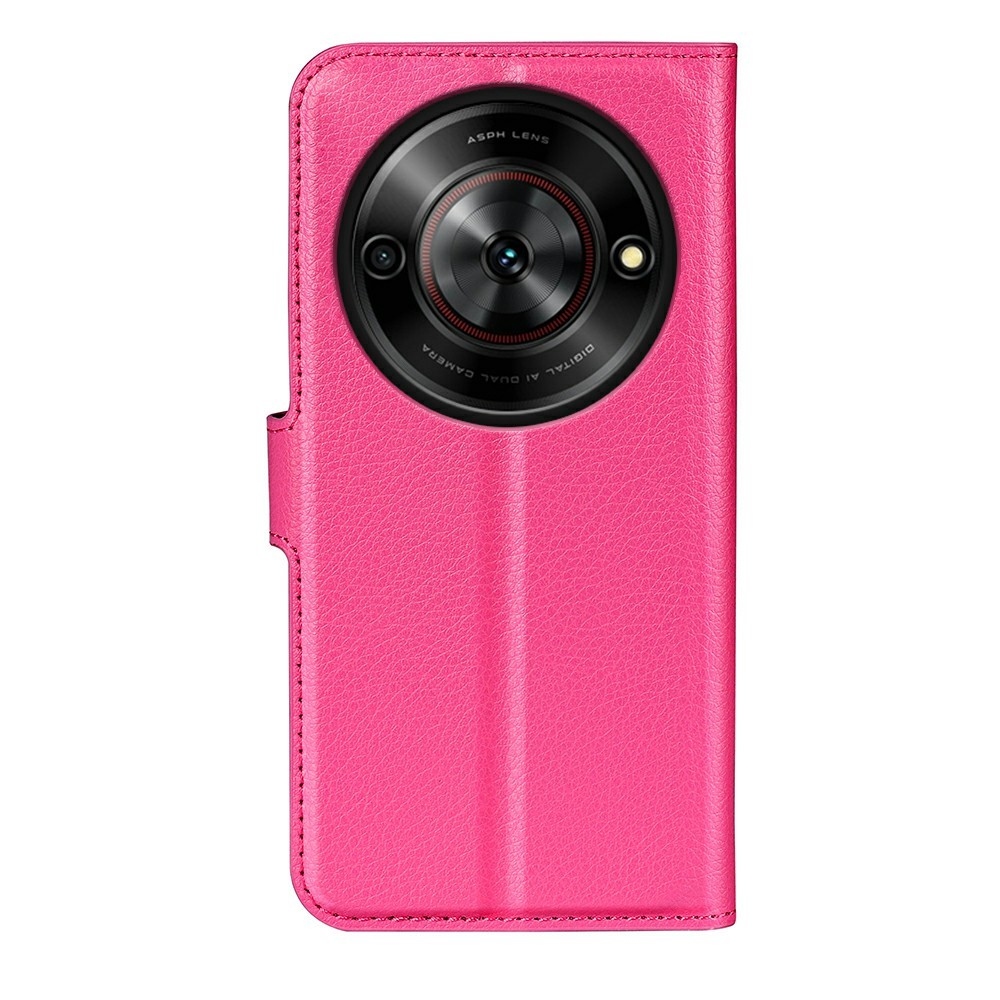 Litchi knižkové puzdro na ZTE Blade A75 5G - rose