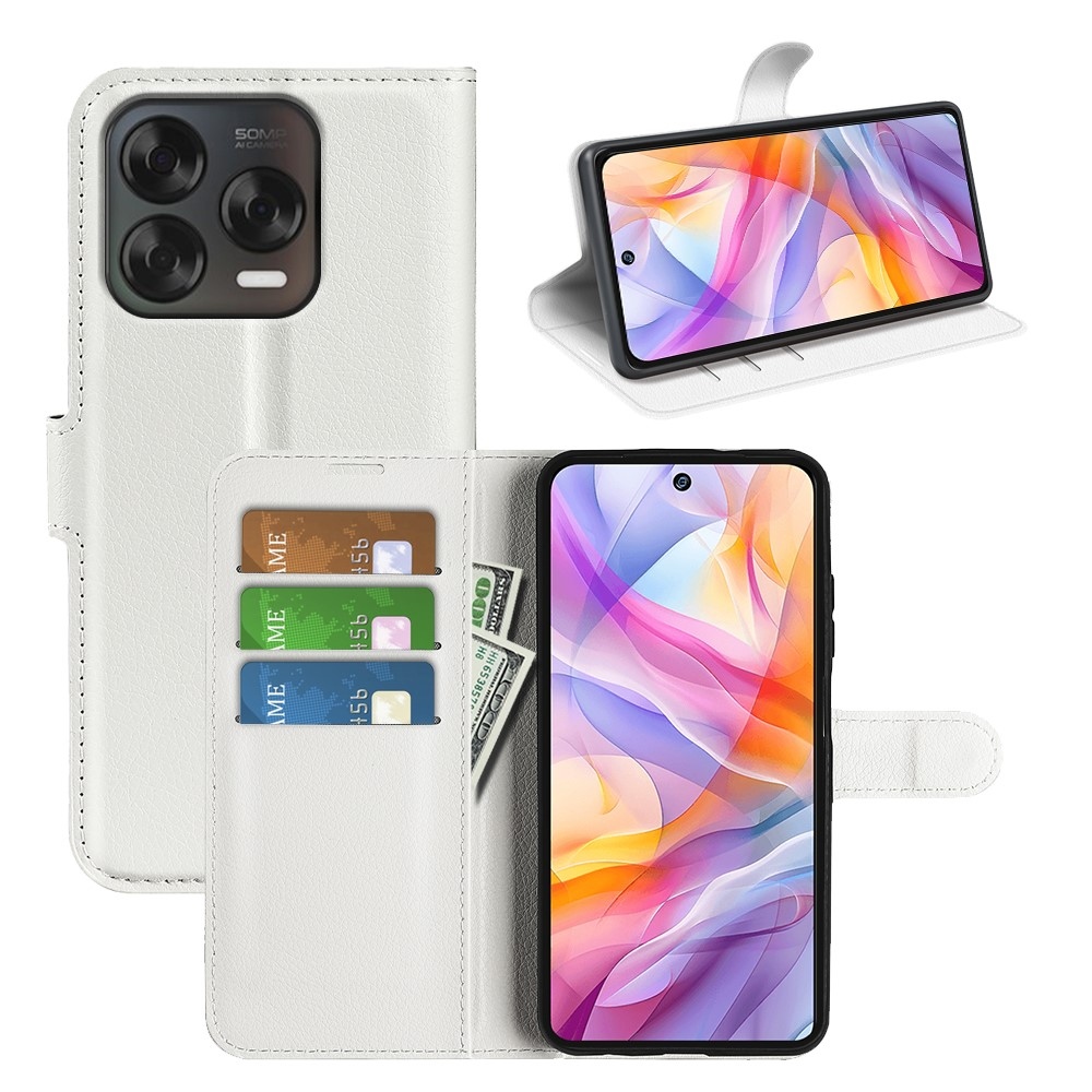 Litchi knižkové puzdro na ZTE Blade V70 Vita - biele