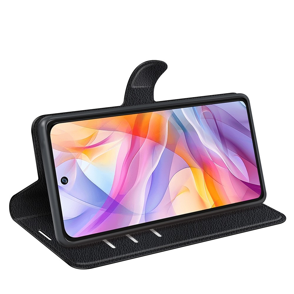 Litchi knižkové puzdro na ZTE Blade V70 Vita - čierne