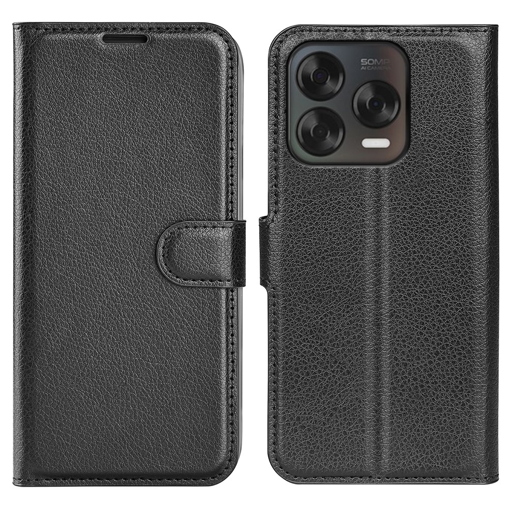 Litchi knižkové puzdro na ZTE Blade V70 Vita - čierne