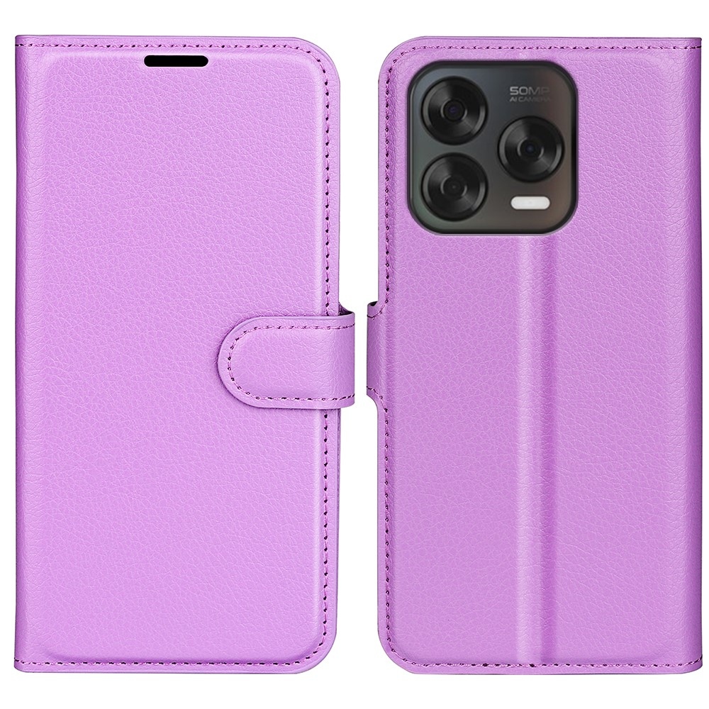 Litchi knižkové puzdro na ZTE Blade V70 Vita - fialové