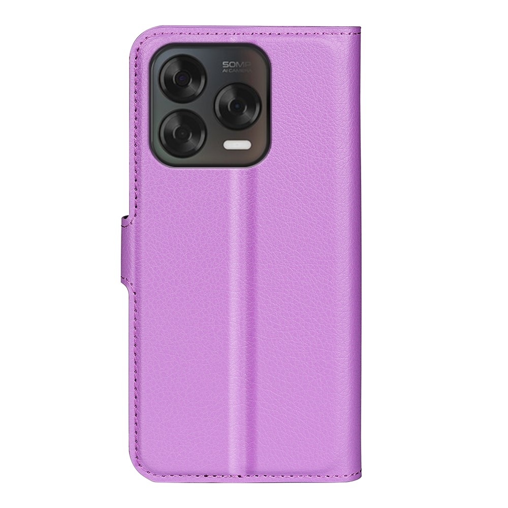 Litchi knižkové puzdro na ZTE Blade V70 Vita - fialové