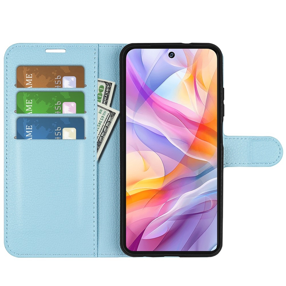 Litchi knižkové puzdro na ZTE Blade V70 Vita - modré