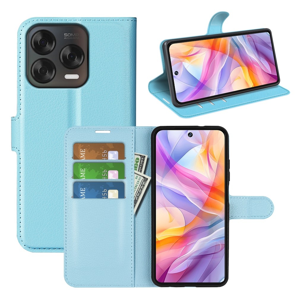 Litchi knižkové puzdro na ZTE Blade V70 Vita - modré