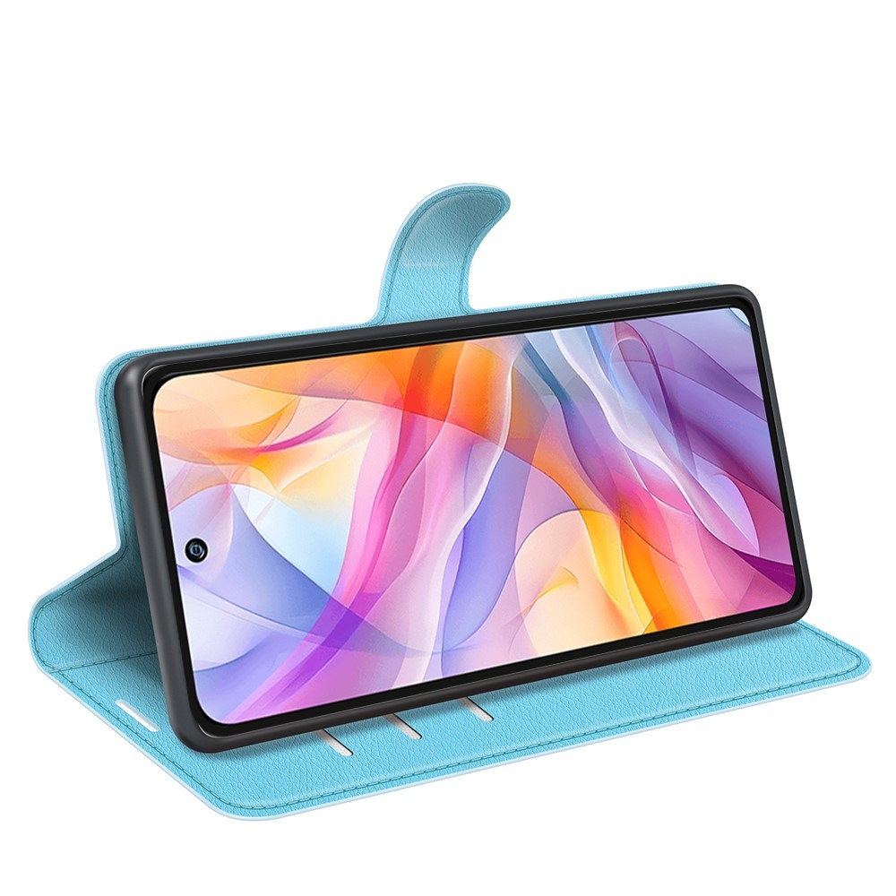 Litchi knižkové puzdro na ZTE Blade V70 Vita - modré