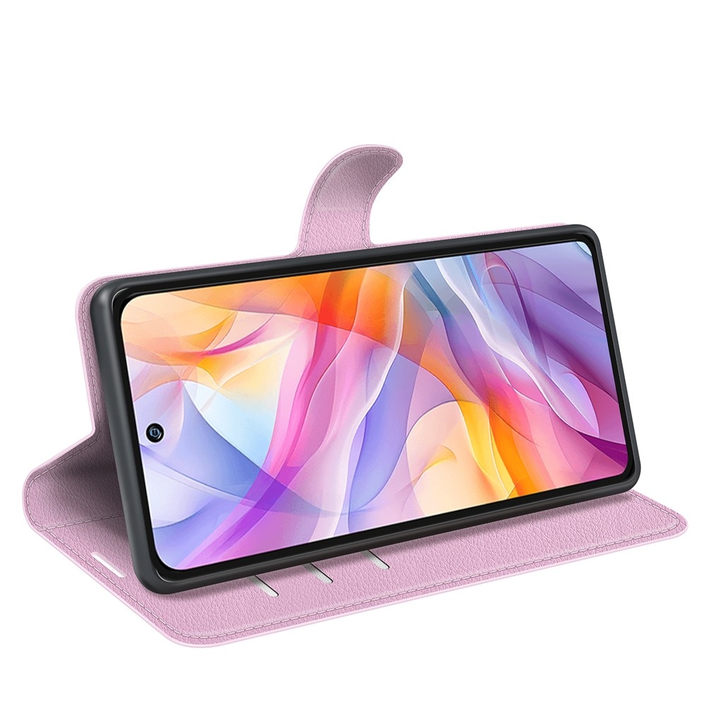 Litchi knižkové puzdro na ZTE Blade V70 Vita - ružové