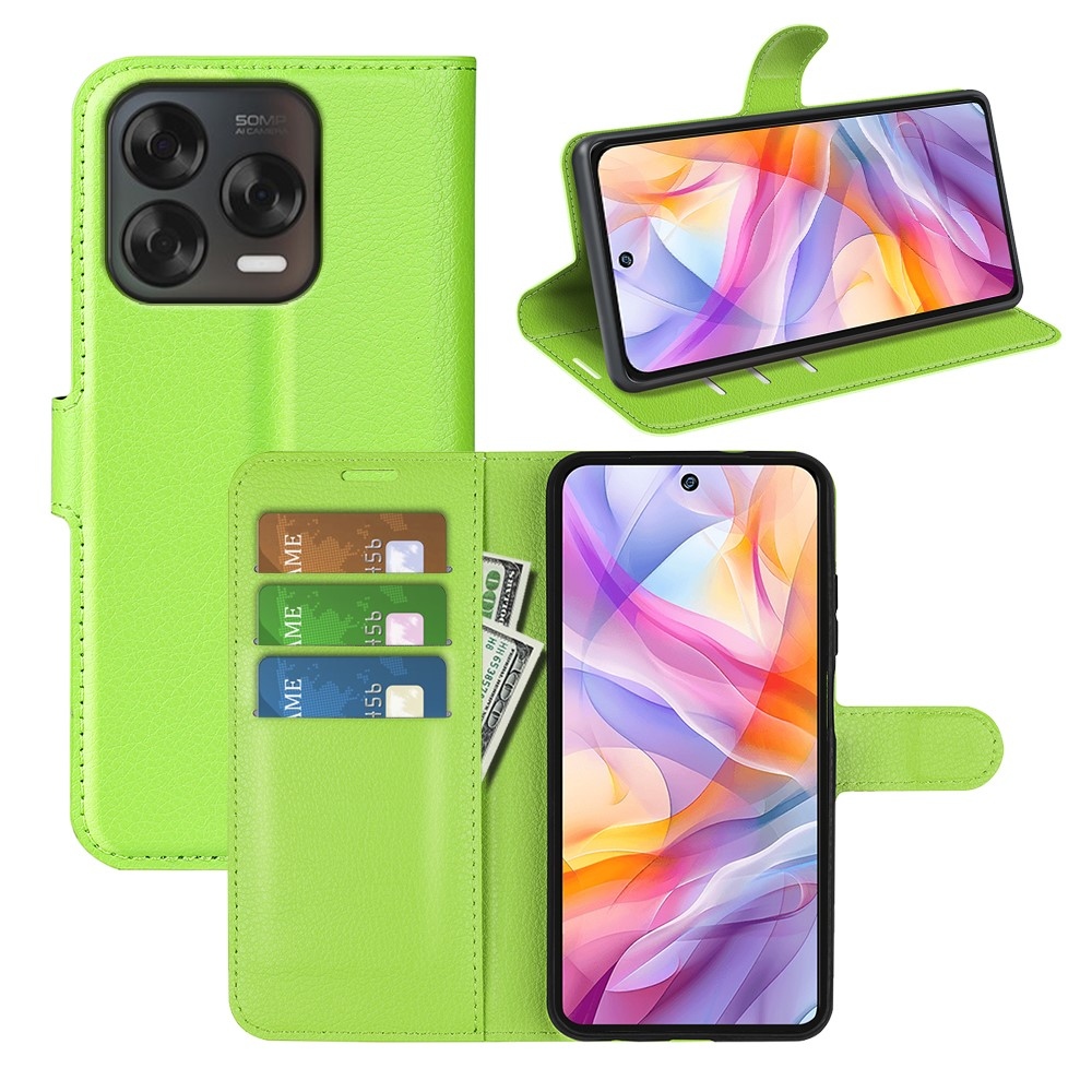 Litchi knižkové puzdro na ZTE Blade V70 Vita - zelené
