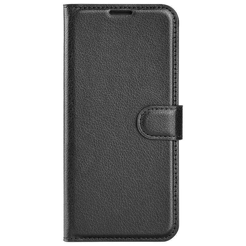 Litchi peňaženkové puzdro na mobil Huawei Nova 10 Pro - čierne