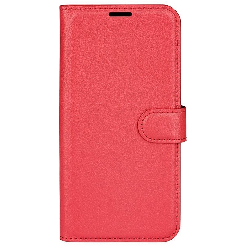 Litchi peňaženkové puzdro na mobil Huawei Nova 10 Pro - červené