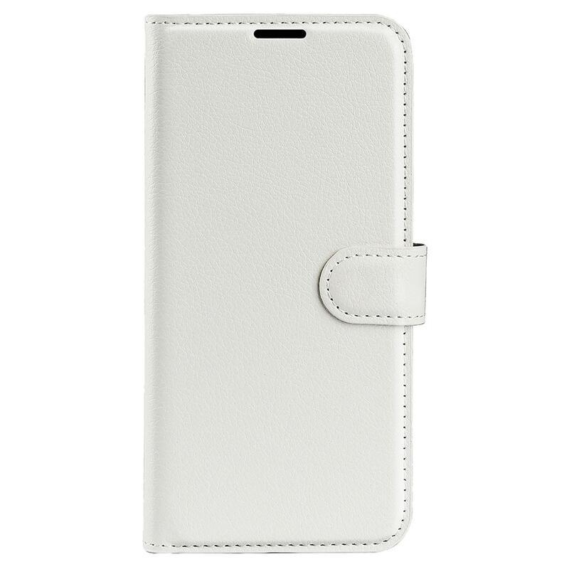 Litchi peňaženkové púzdro na Samsung Galaxy S23 - biele