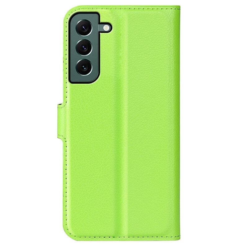 Litchi peňaženkové púzdro na Samsung Galaxy S23+ - zelené
