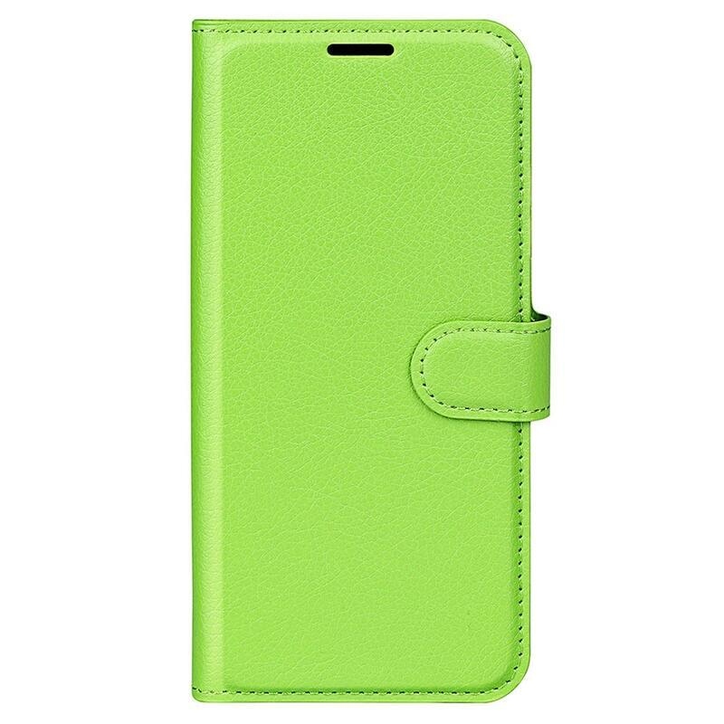 Litchi peňaženkové púzdro na Samsung Galaxy S23 - zelené