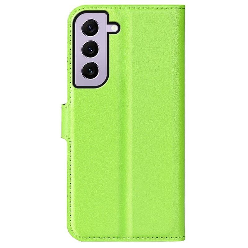Litchi peňaženkové púzdro na Samsung Galaxy S23 - zelené