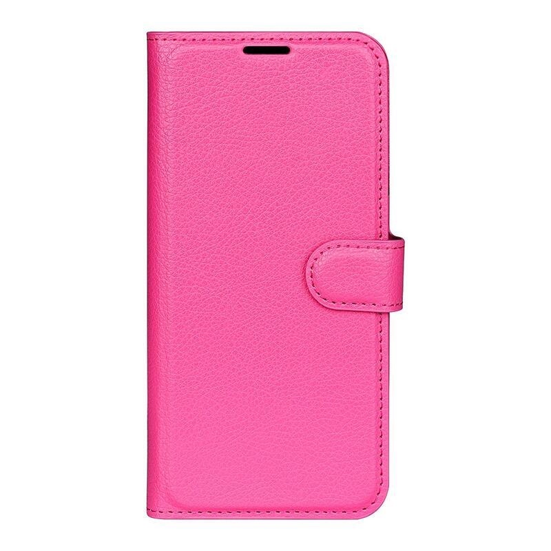 Litchi PU kožené peňaženkové puzdro na mobil Honor Magic 4 Pro 5G - rose