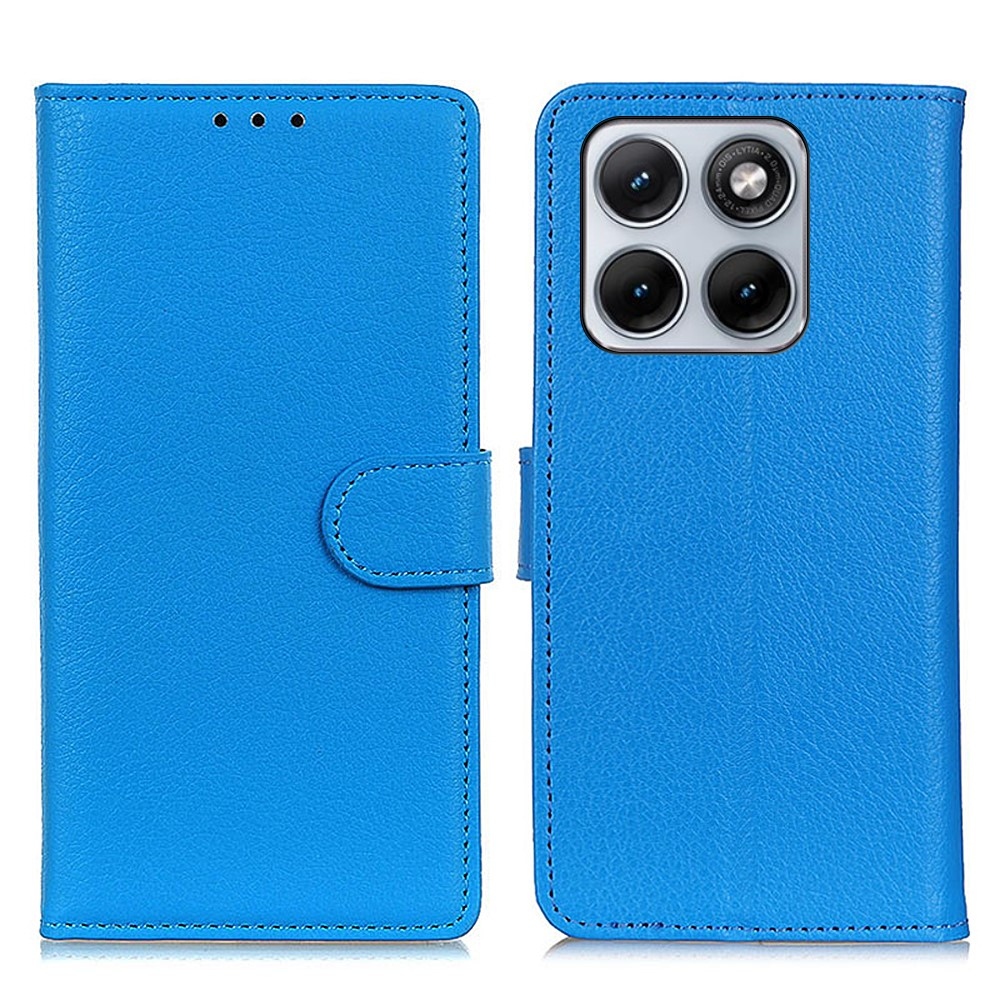 Litchie knižkové púzdro na Motorola Edge 70 Fusion 5G - modré