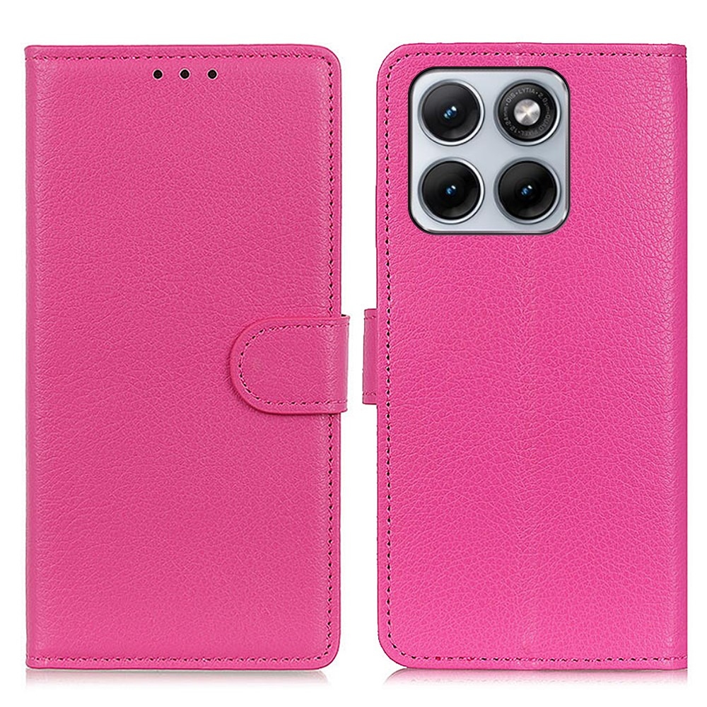 Litchie knižkové púzdro na Motorola Edge 70 Fusion 5G - rose