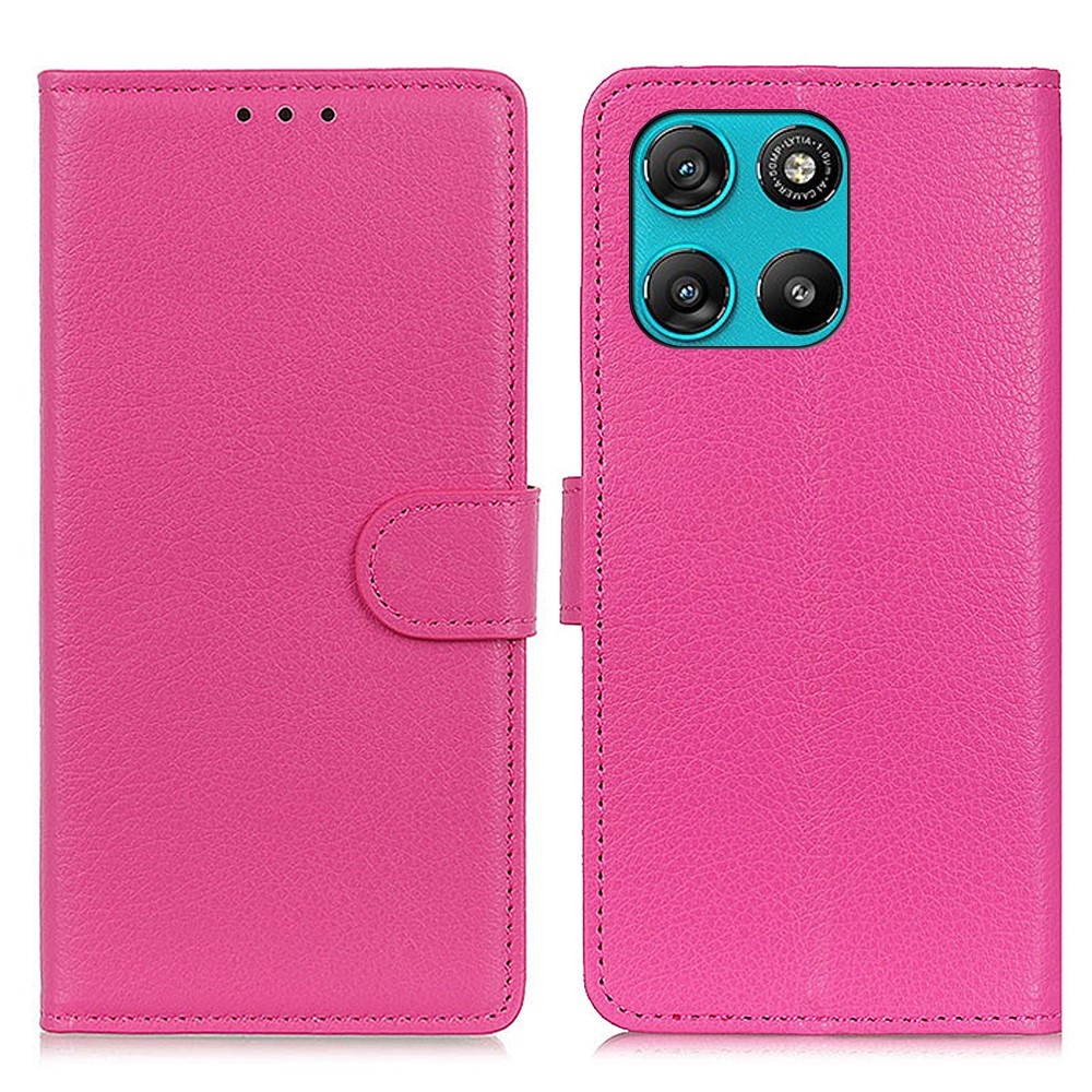 Litchie knižkové púzdro na Motorola Moto G57 Power 5G - rose