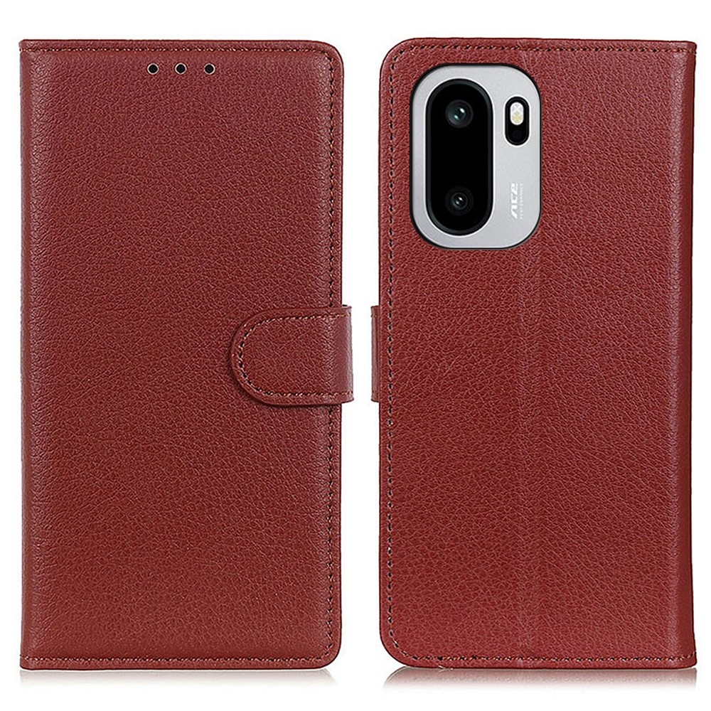 Litchie knižkové puzdro na OnePlus 15R 5G - hnedé