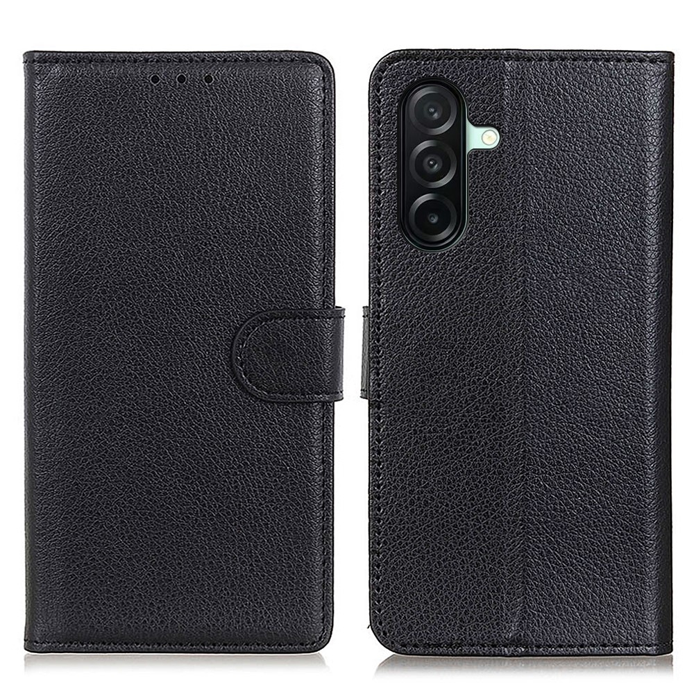Litchie knižkové púzdro na Samsung Galaxy A27 - čierne