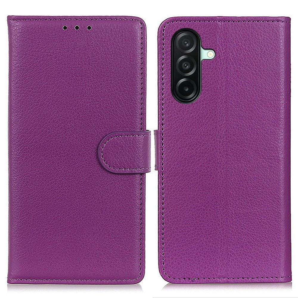 Litchie knižkové púzdro na Samsung Galaxy A27 - fialové