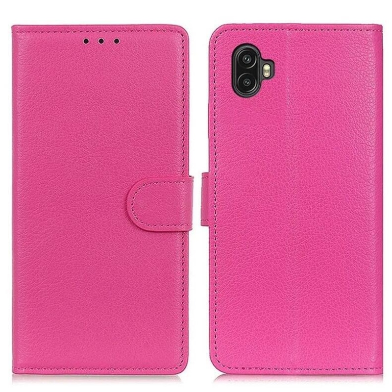 Litchie knižkové púzdro na Samsung Galaxy Xcover 6 Pro - rose