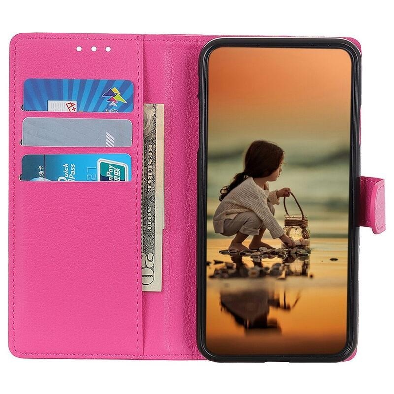 Litchie knižkové púzdro na Samsung Galaxy Xcover 6 Pro - rose