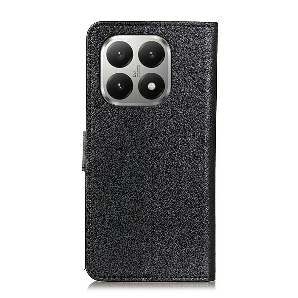 Litchie knižkové púzdro na Xiaomi 17T Pro - čierne