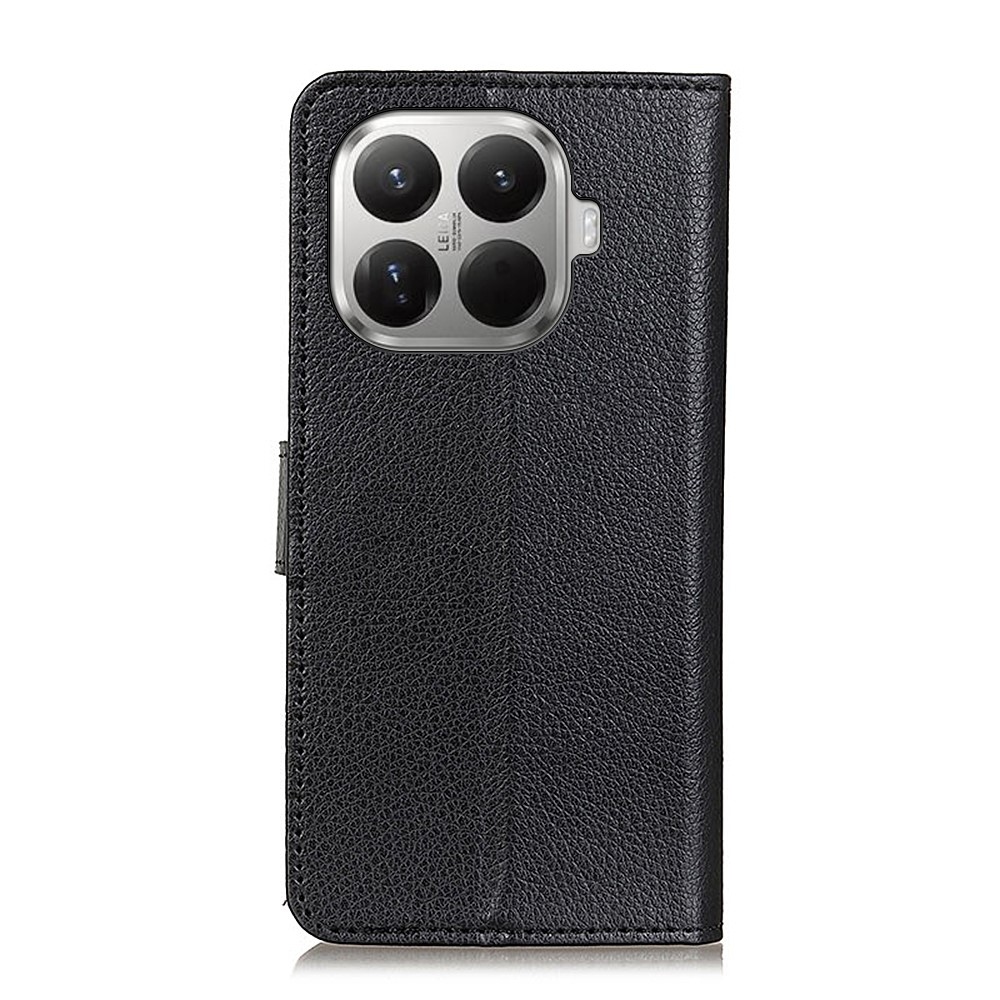 Litchie knižkové púzdro na Xiaomi 17T Pro - čierne