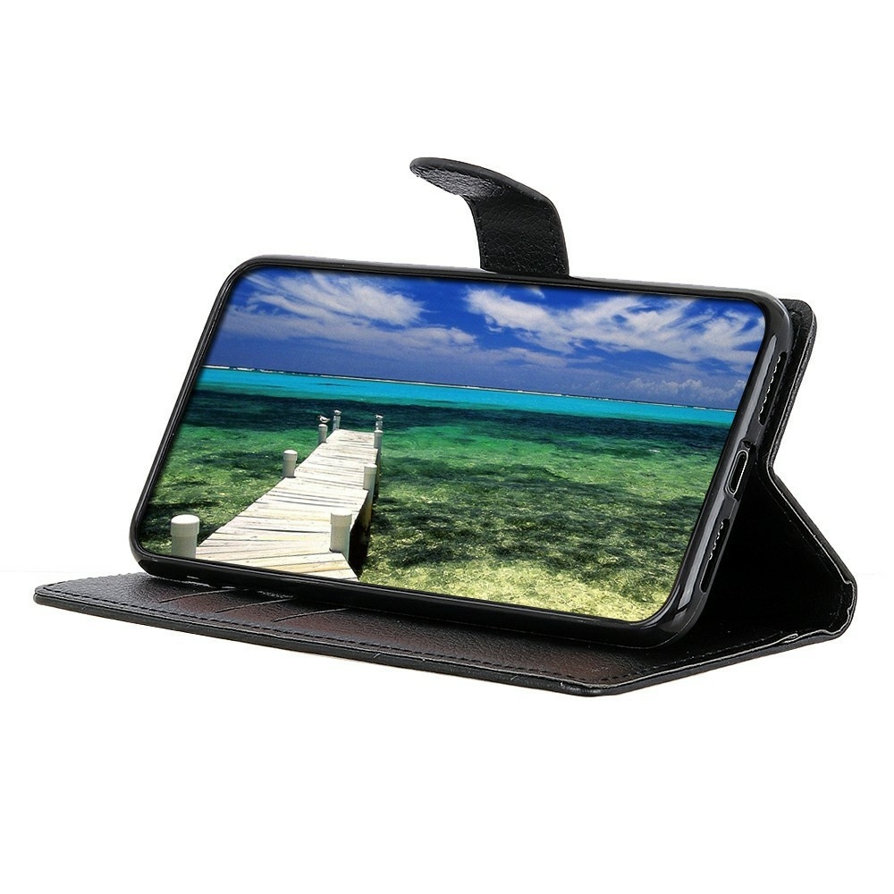 Litchie knižkové púzdro na Xiaomi 17T Pro - čierne