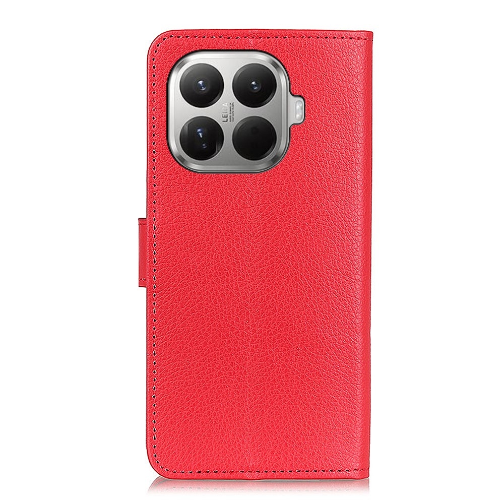Litchie knižkové púzdro na Xiaomi 17T Pro - červené