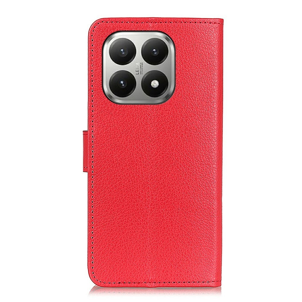 Litchie knižkové púzdro na Xiaomi 17T Pro - červené