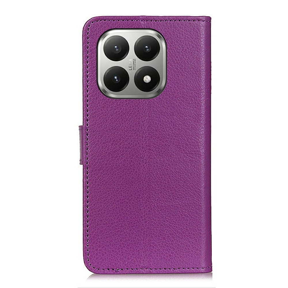 Litchie knižkové púzdro na Xiaomi 17T Pro - fialové