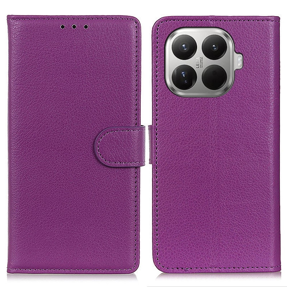 Litchie knižkové púzdro na Xiaomi 17T Pro - fialové