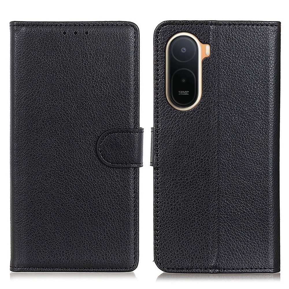 Litchie knižkové púzdro na Xiaomi Redmi A7 Pro - čierne