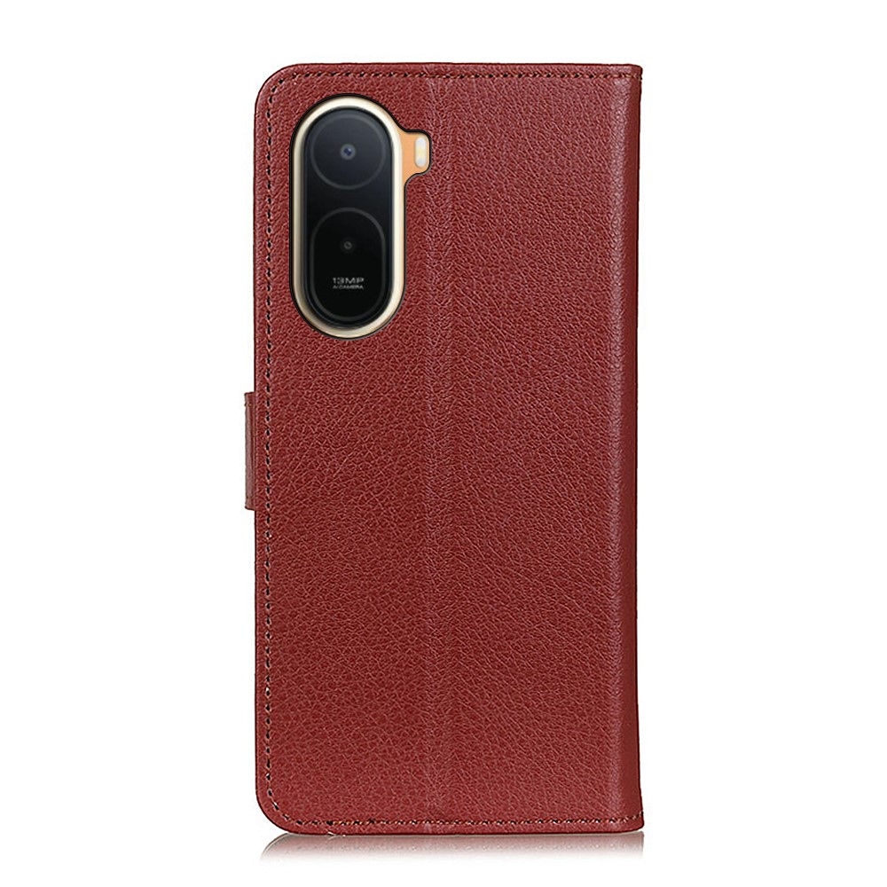 Litchie knižkové púzdro na Xiaomi Redmi A7 Pro - hnedé