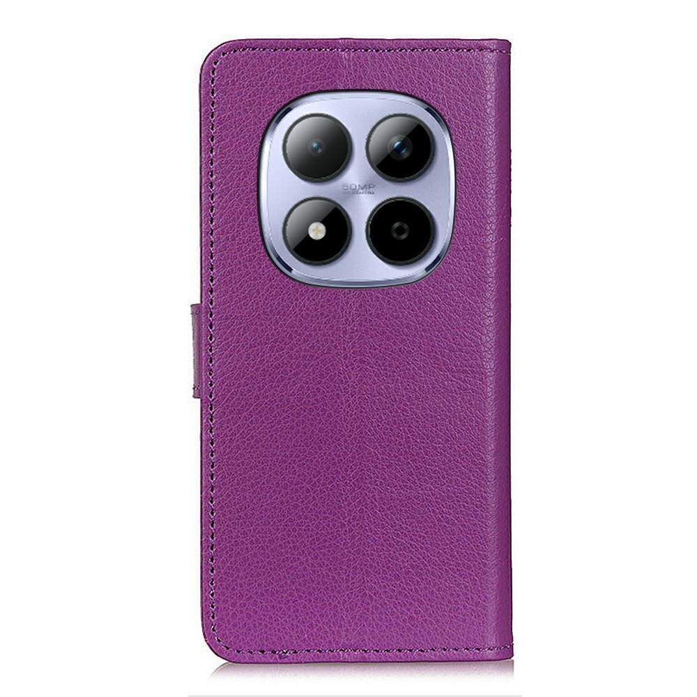 Litchie knižkové puzdro na Xiaomi Redmi Note 15 Pro 4G - fialové
