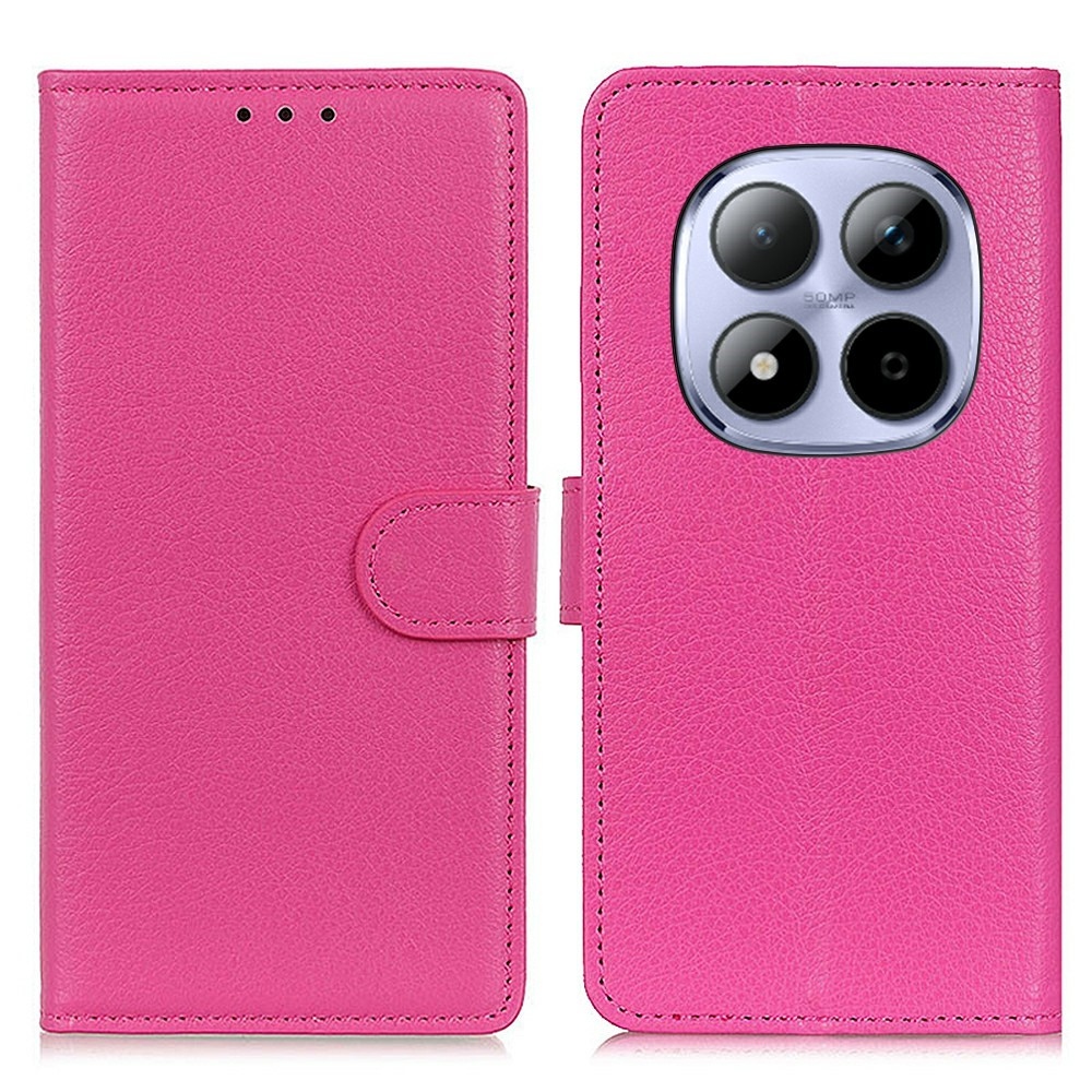 Litchie knižkové puzdro na Xiaomi Redmi Note 15 Pro 4G - rose