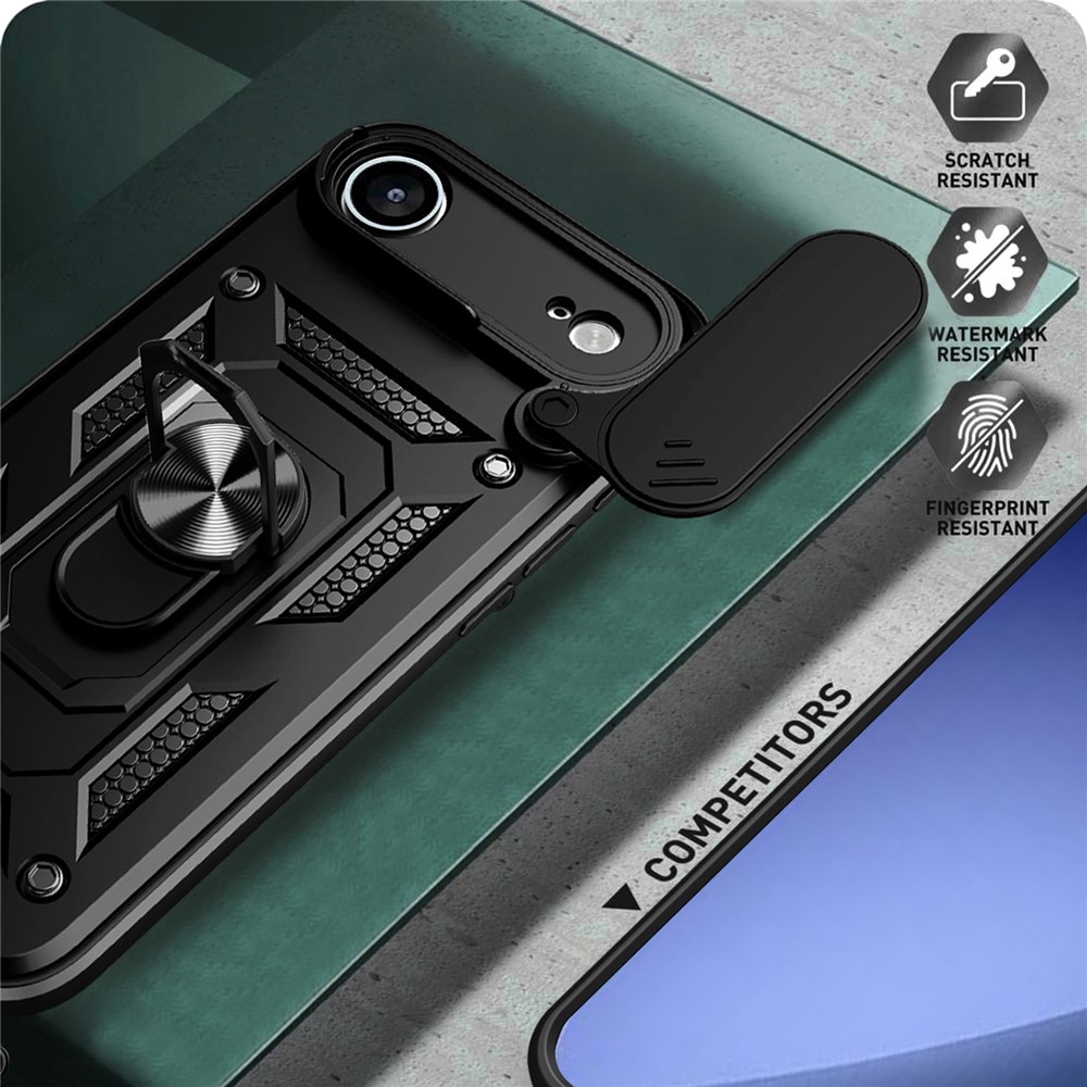 Ring odolný kryt na iPhone 17 Air - čierny