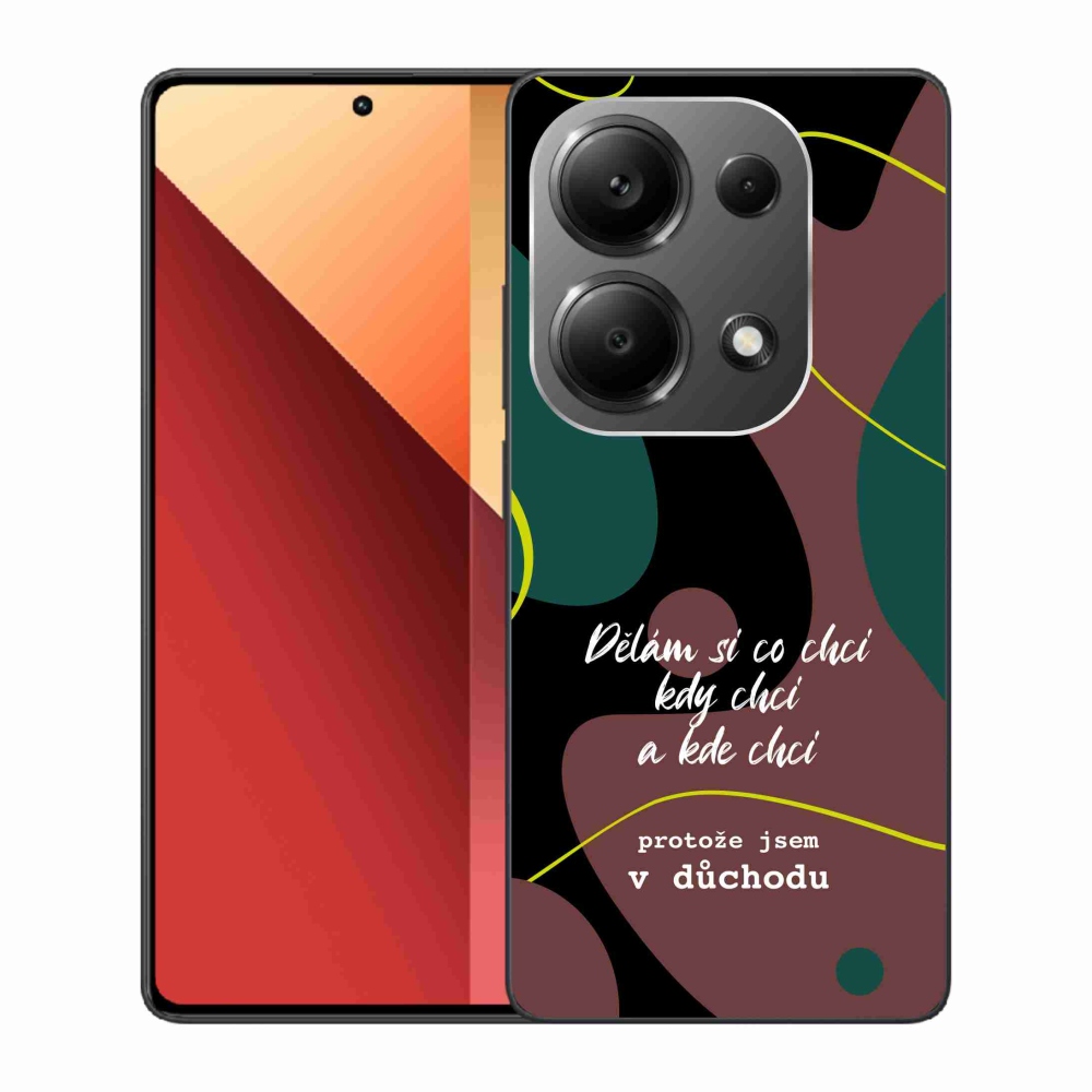 Gélový kryt mmCase na Xiaomi Redmi Note 13 Pro 4G/Poco M6 Pro - vtipný text 10 čierne pozadie