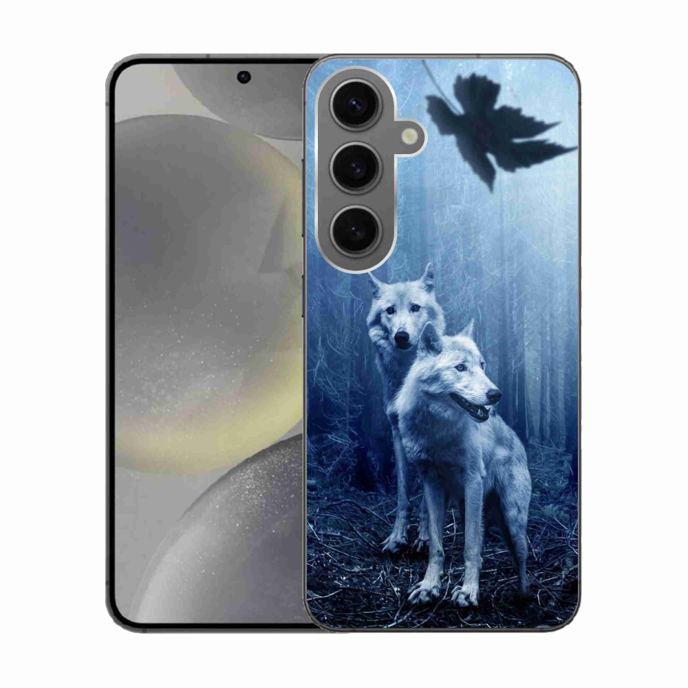 Gélový kryt mmCase na Samsung Galaxy S24 - vlci v lese