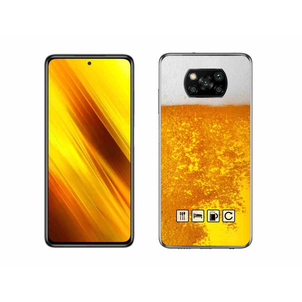 Gélový kryt mmCase na Xiaomi Poco X3 Pro - pivný motív 3