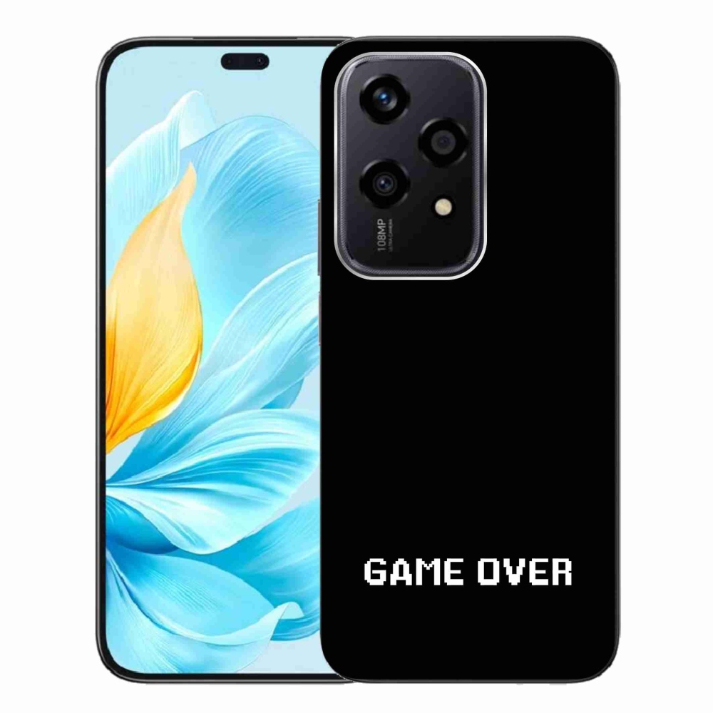 Gélový kryt mmCase na Honor 200 Lite 5G - game over čierne pozadie