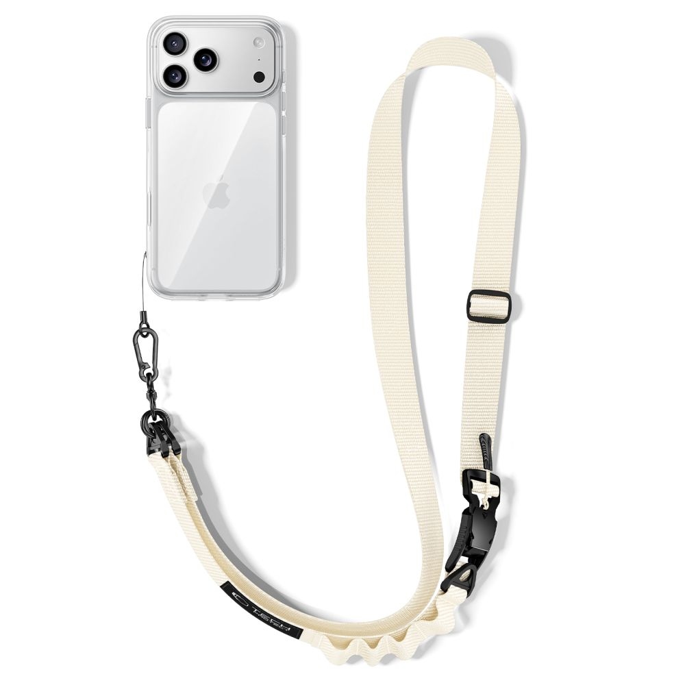 Tech-Protect C9S Rope Crossbody popruh na telefón - pieskovo béžový