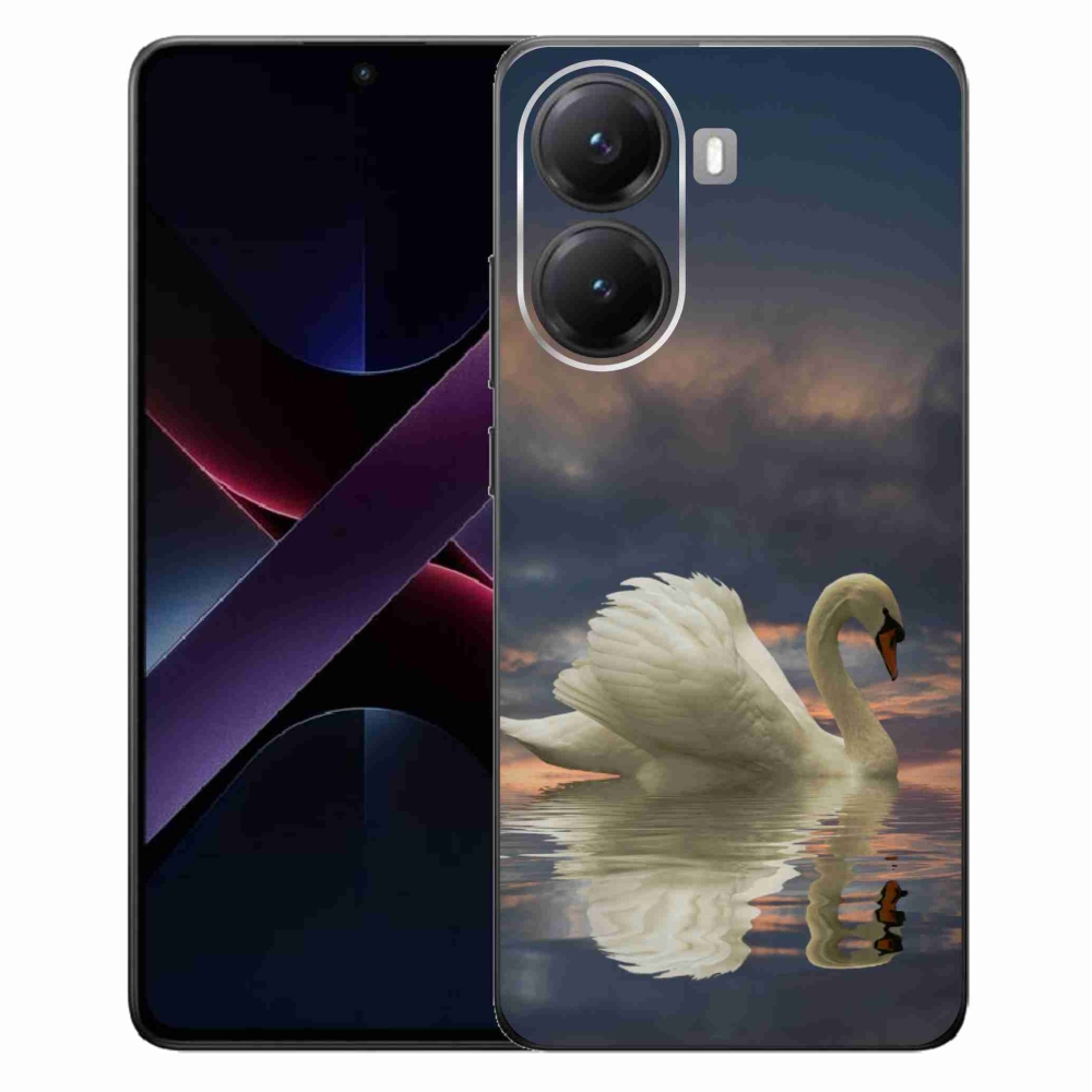 Gélový kryt mmCase na Xiaomi Poco X7 Pro 5G - labuť