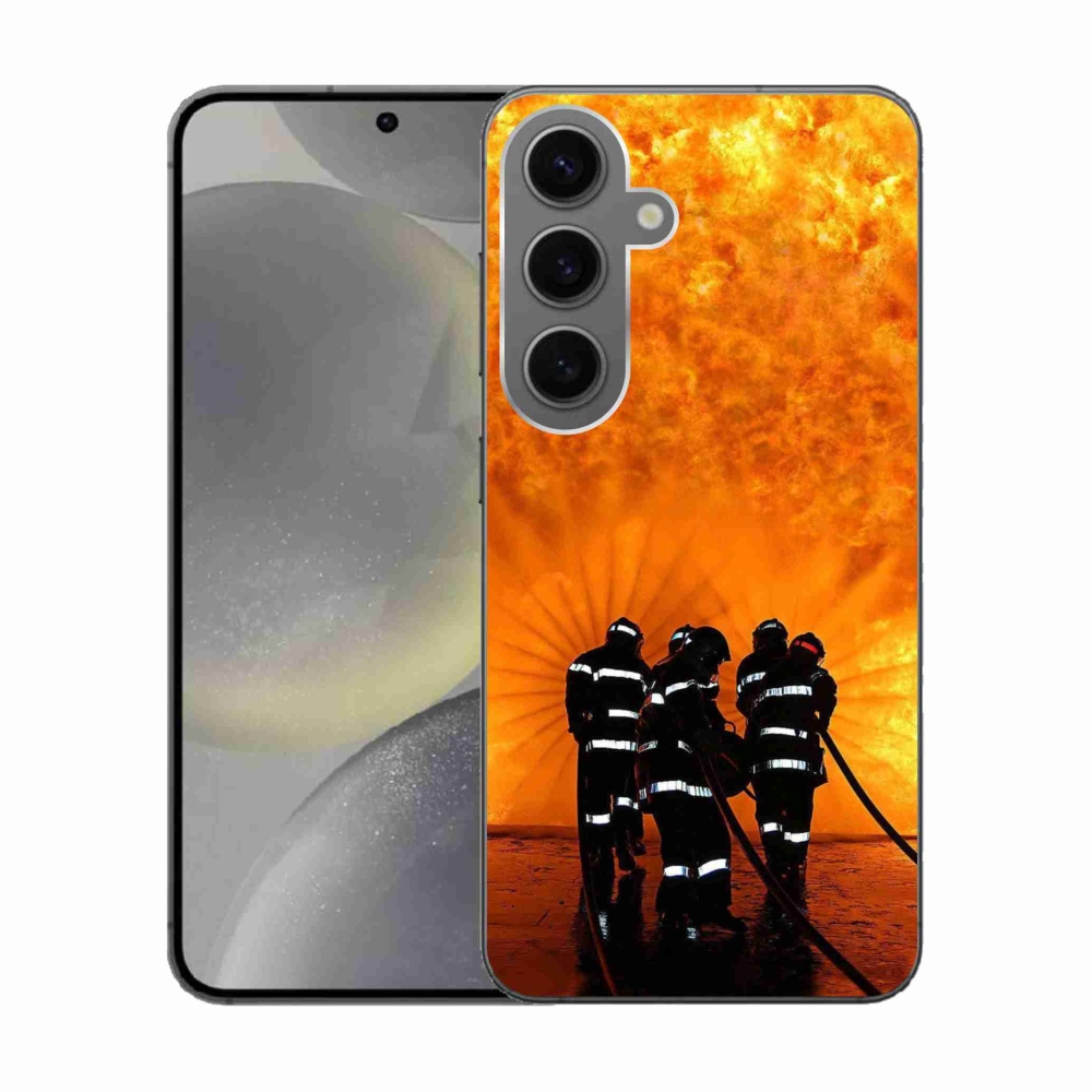 Gélový kryt mmCase na Samsung Galaxy S24 - požiar