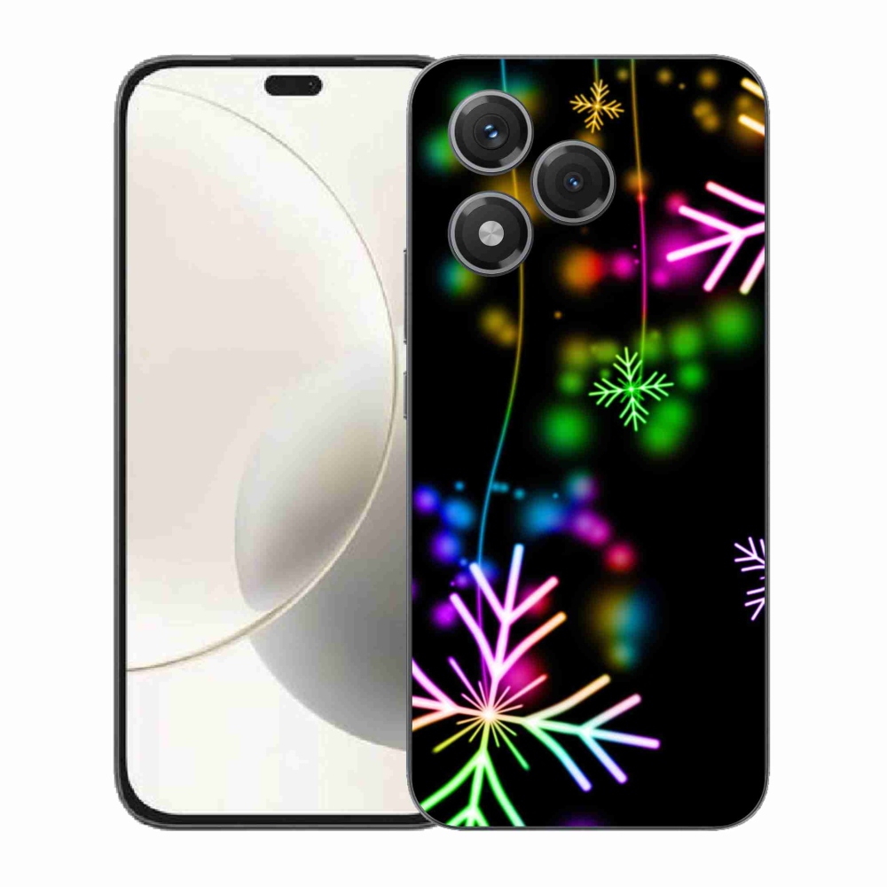 Gélový kryt mmCase na Honor 400 Lite - farebné vločky