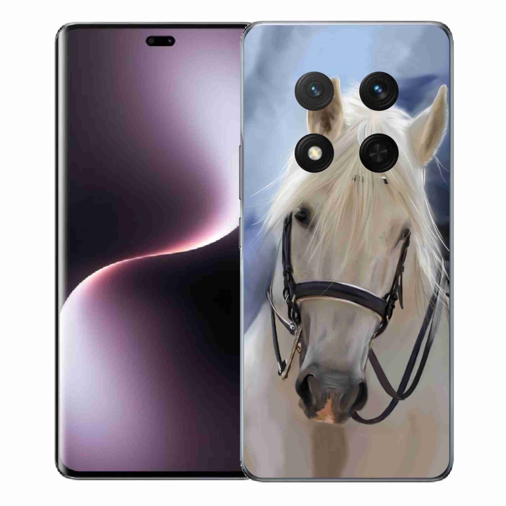 Gélový kryt mmCase na Honor Magic 7 Lite 5G - biely kôň